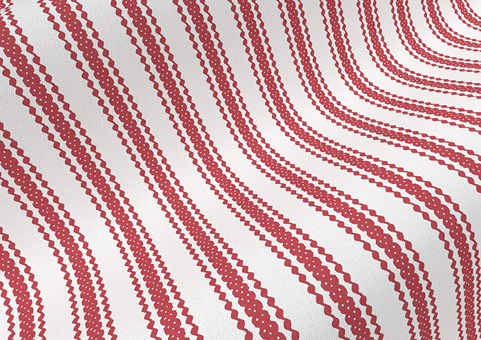 Lace Stripes, Rouge - Twist&Fit Roman Blind - Image 4